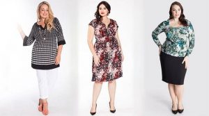 Obese women wearing clothes made of thick fabrics 