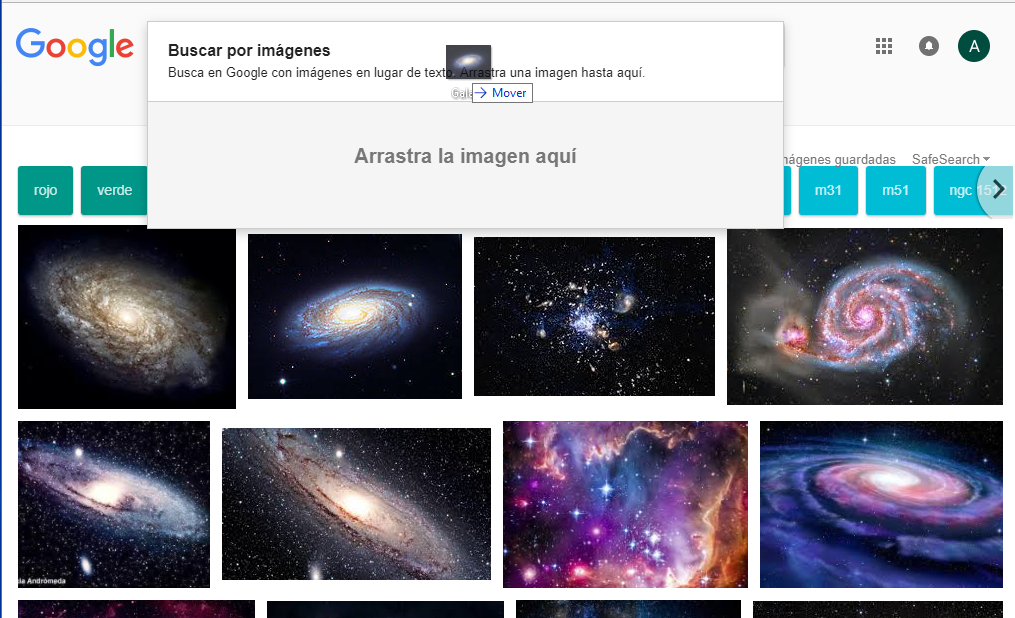 Search by images without writing text