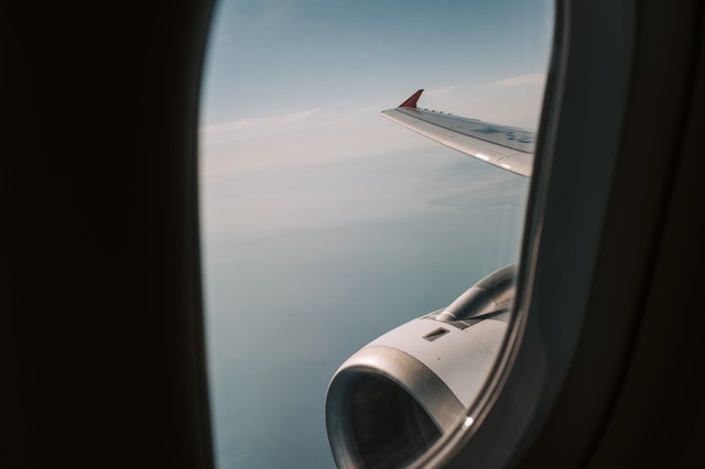 fotografía desde avión