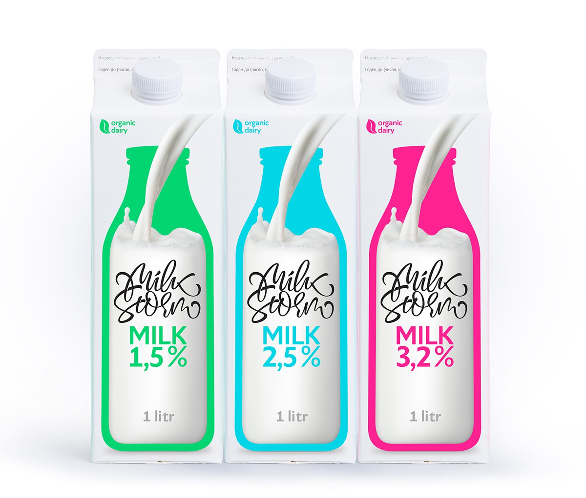 дизайн упаковки на молоко