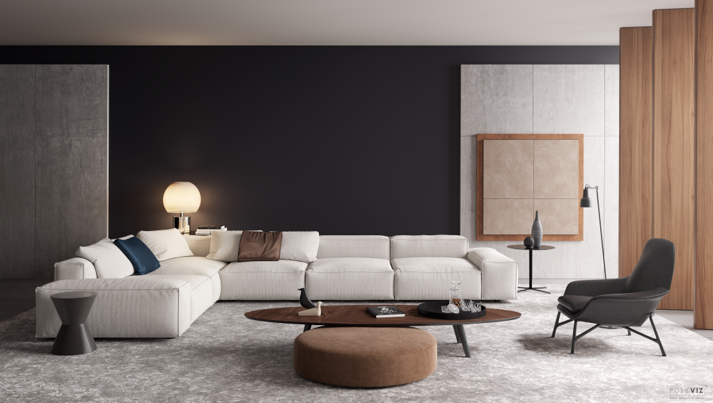 POLYVIZ Modern Living room render-1
