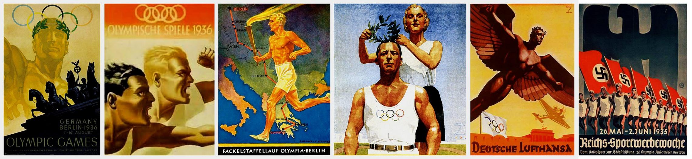 Постеры Олимпийских игр в Берлине 1936 года