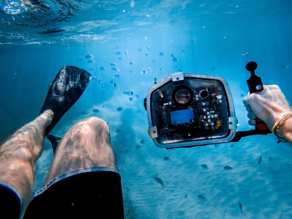 Brazo para cámara submarina